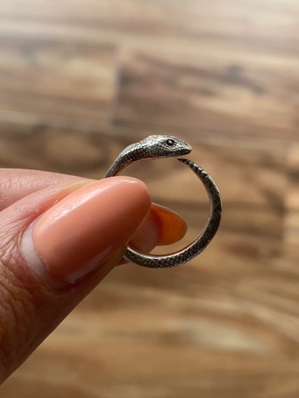Pamela Love Serpent Ouroboros Silver Ring 6 - Picture 3 of 7